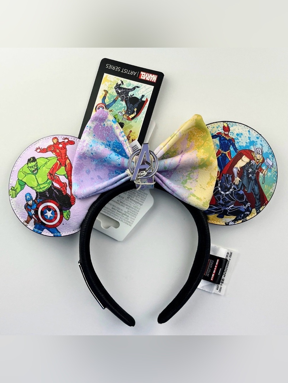 Loungefly Disney Marvel Comics Minnie Ears Headband Artist Series NWT